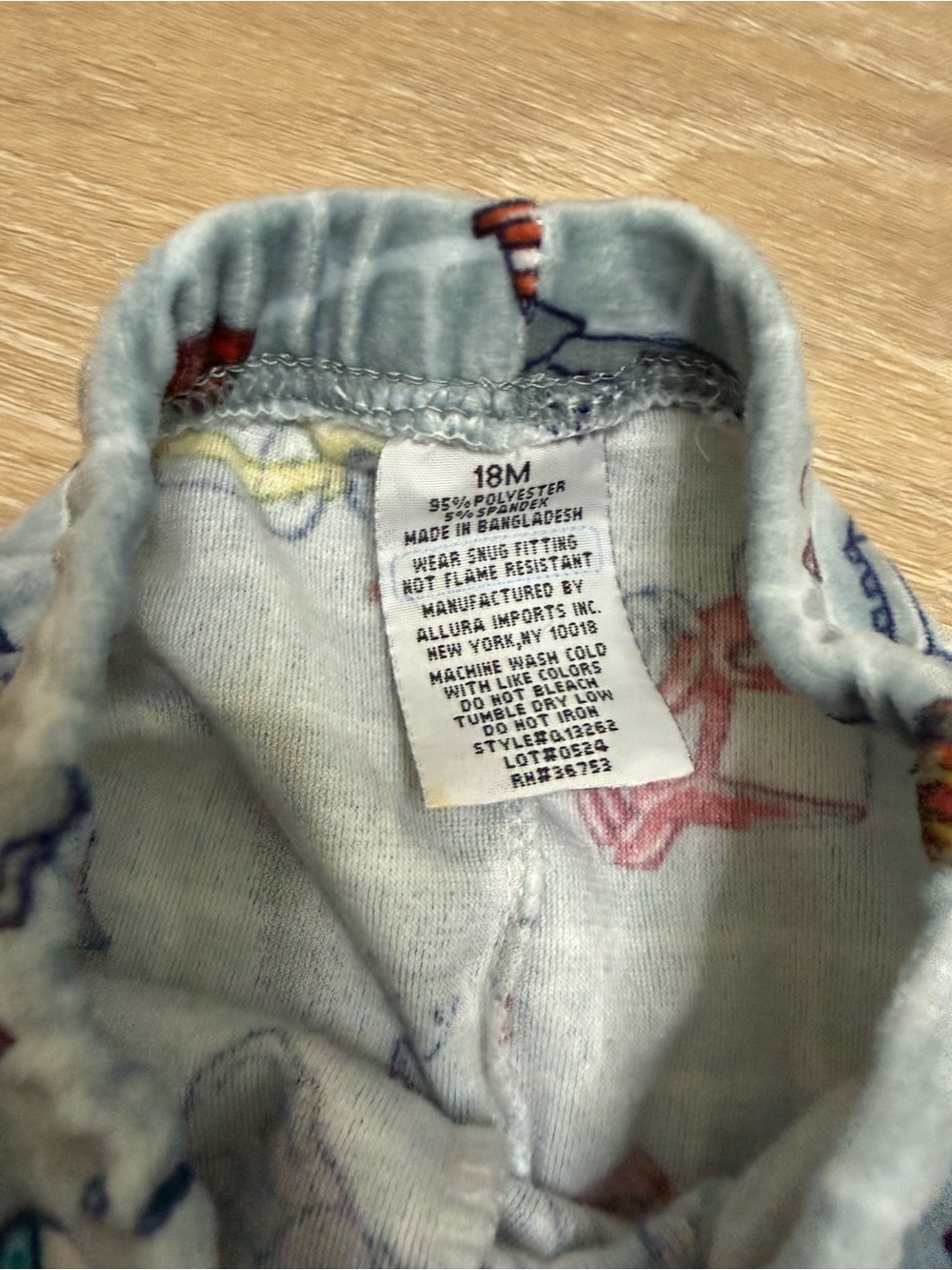 Construction Print Fleece Baby Jogger Pants - Gray with Multi Colored Trucks - Picture 2 of 3